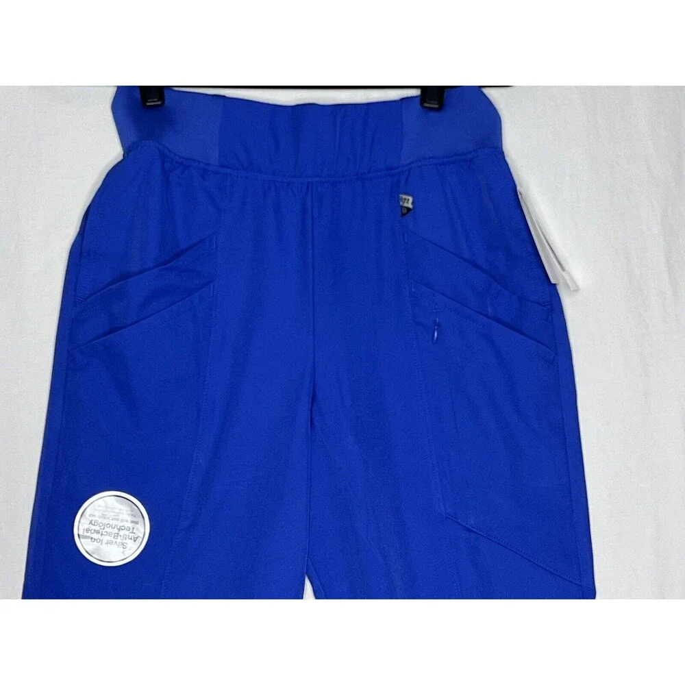 NWT ClimateRight by CuddlDuds Womens Plus Scrub Jogger Sz Small Metro Blue - Picture 2 of 16